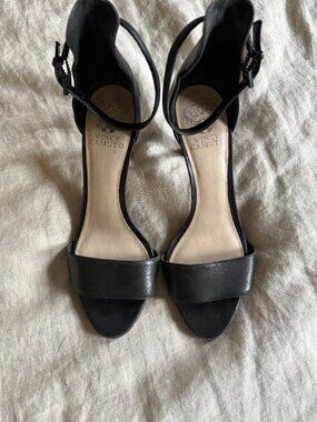 Vince Camuto sandal black open toe heel